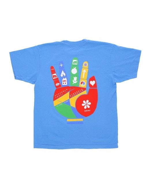 Obey Blue T-Shirts for men