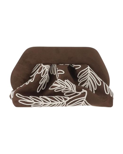 Clutches THEMOIRÈ de color Brown