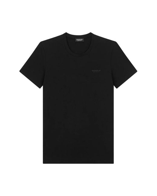 Dondup Tops ,Zwart ,Katoen T-Shirt in het Black voor heren