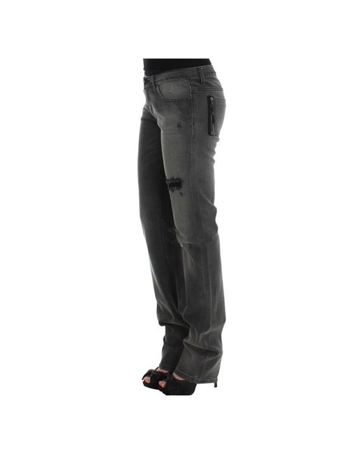 CoSTUME NATIONAL Gray Slim Fit Jeans