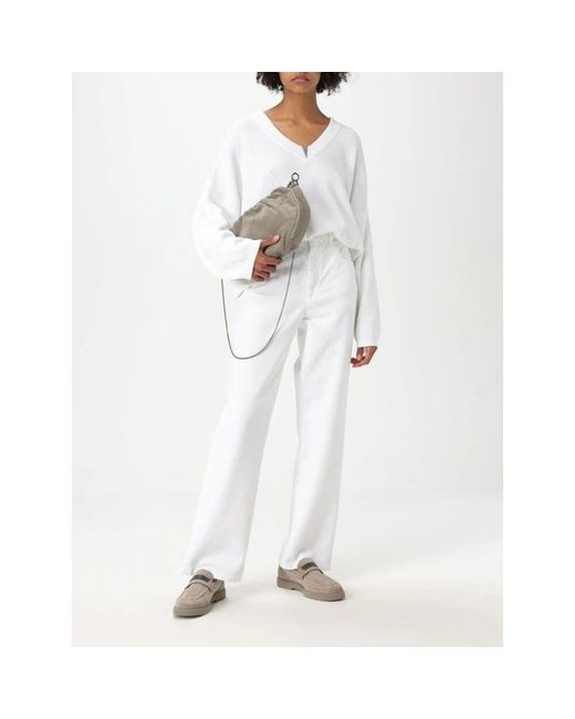 Brunello Cucinelli Gray Leder Crossbody Tasche