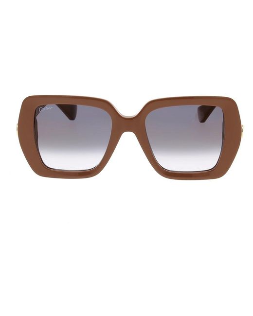 Cartier Brown Stylische Sonnenbrille