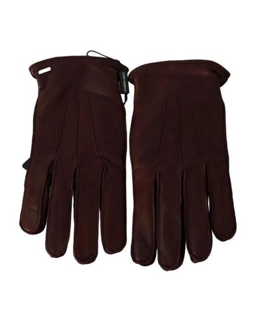 Dolce & Gabbana Brown Gloves