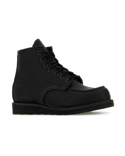 Red Wing Black Lace-Up Boots for men