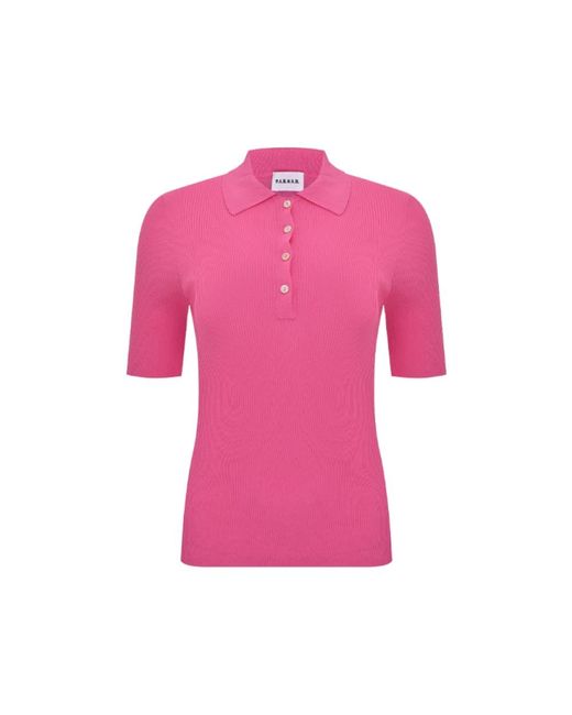 P.A.R.O.S.H. Pink Baumwoll-polo-t-shirts in