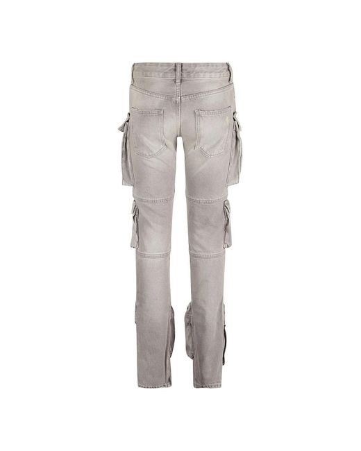 The Attico Gray Slim-Fit Jeans