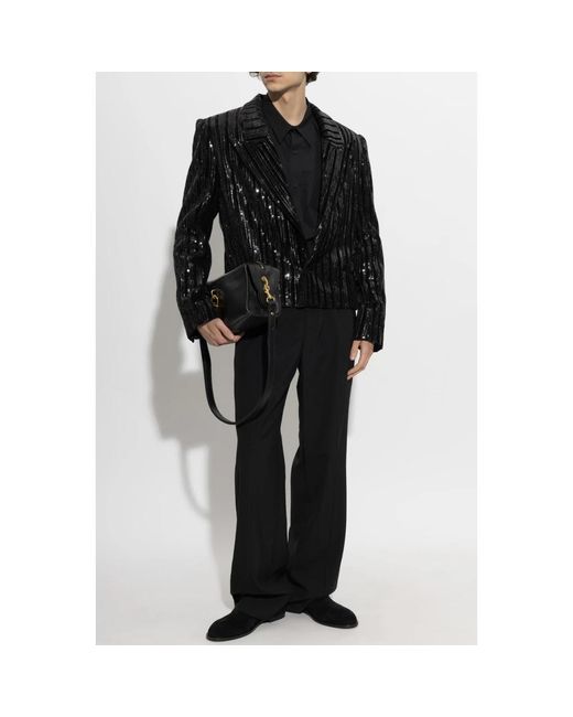 Balmain Shirt Met Manchetpatch in het Blue voor heren