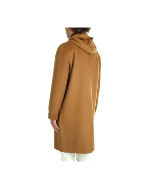 Paolo Pecora Brown Single-Breasted Coats for men