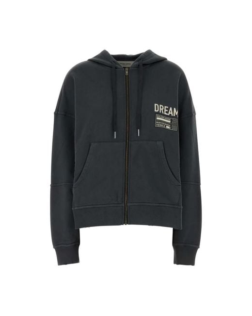 Golden Goose Deluxe Brand Antraciet Grafische Print Sweater in het Black voor heren