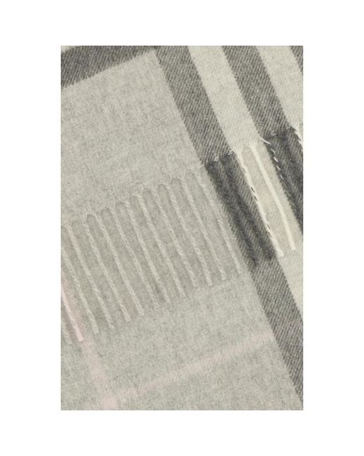 Burberry Gray Winter Scarves