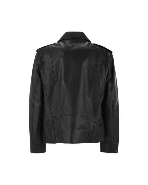 Leather Jackets Dondup de hombre de color Black