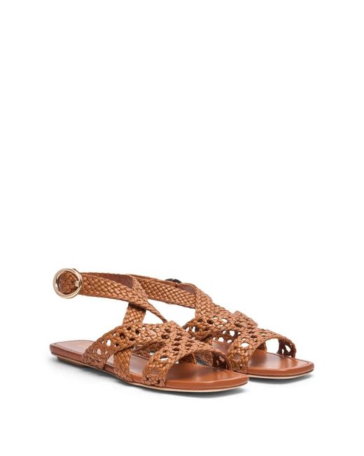 Stuart Weitzman Brown Thea Sandal