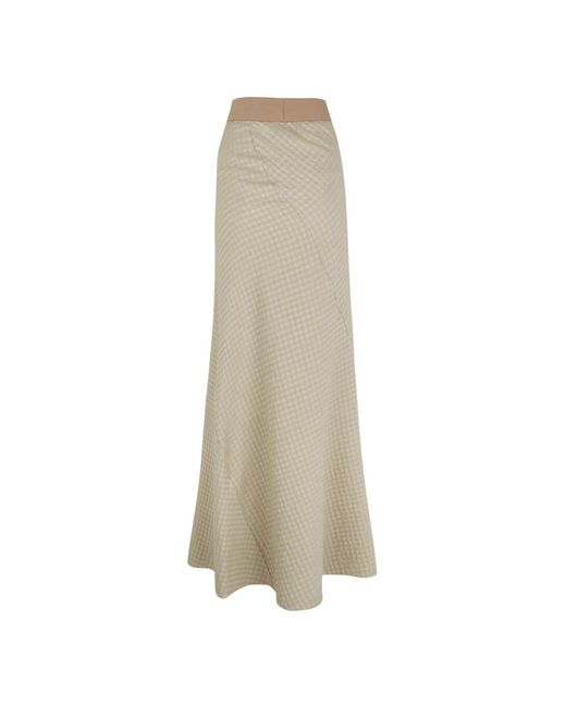 Maxi Skirts Cortana de color Natural