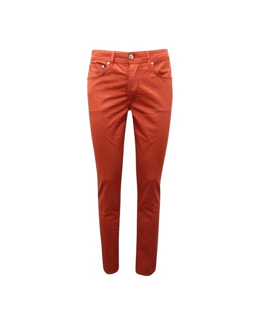 Barba Napoli Napoli Fünf-Taschen-Hose Made in Red für Herren