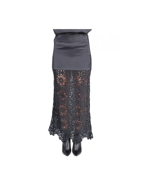 Jijil Gray Maxi Skirts
