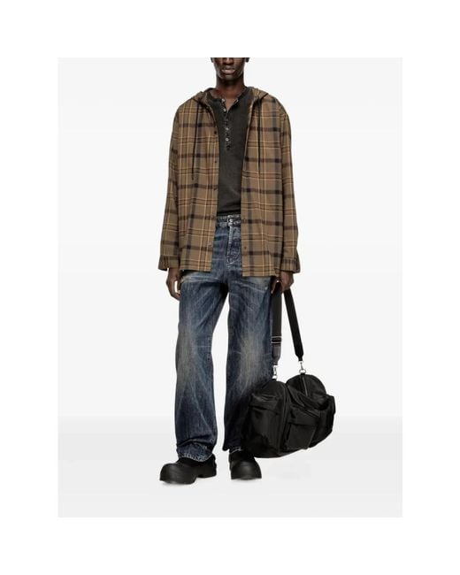 DIESEL Brown Casual Shirts for men