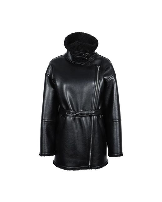 Isabelle Blanche Black Ecomontone Con Cintura