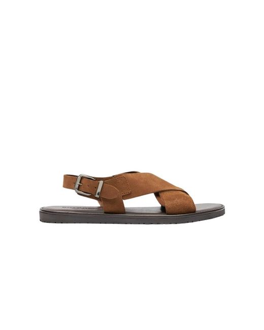 Scarosso Flat Sandals in het Brown voor heren