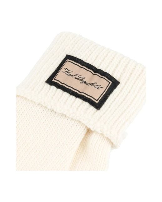 Karl Lagerfeld White Gloves