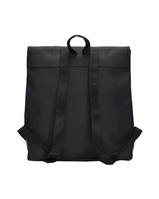Rains Black Backpacks