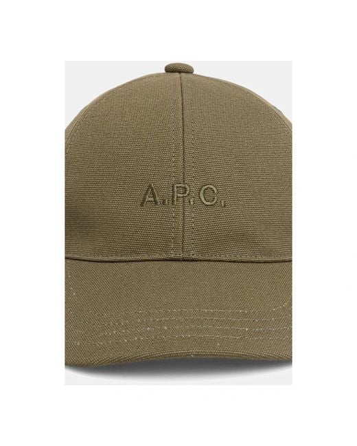 A.P.C. Charlie Cap in Green für Herren
