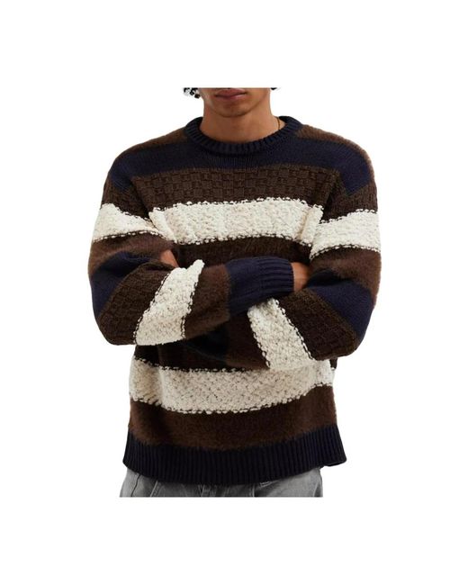 Obey Charles Rundhals-Pullover in Black für Herren