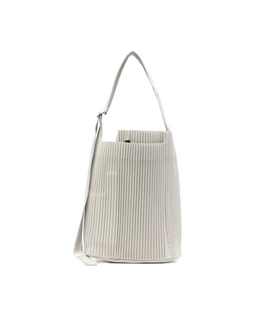 Issey Miyake Gray Shoulder Bags for men