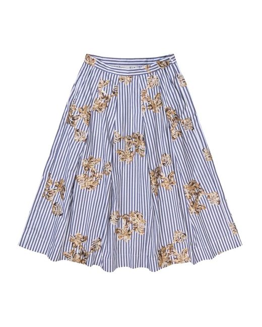 Munthe Blue Midi Skirts