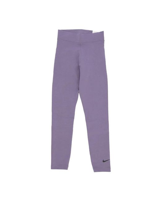 Nike Purple Klassische high-waist-leggings