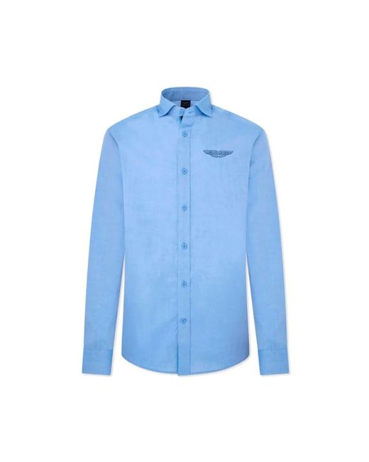 Hackett Baumwollhemd,shirts in Blue für Herren