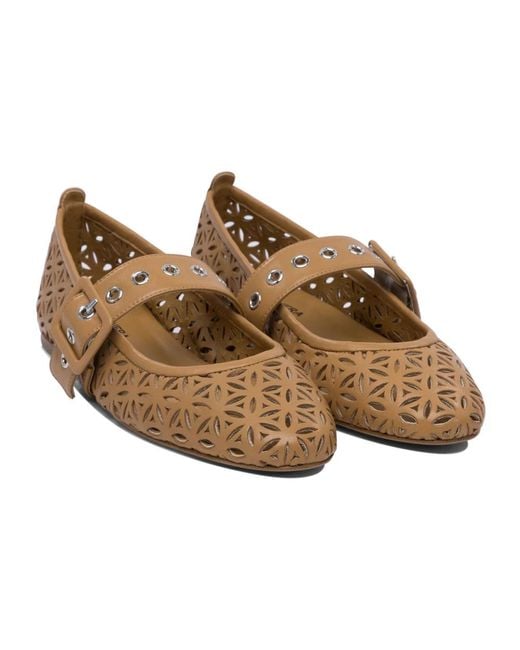 Halmanera Brown Ballerinas