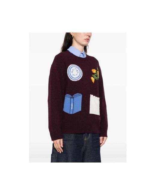 Stine Goya Blue Round-Neck Knitwear