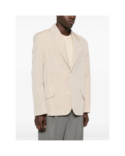 Jacquemus Jassen ,Wol Blazer in het Natural voor heren