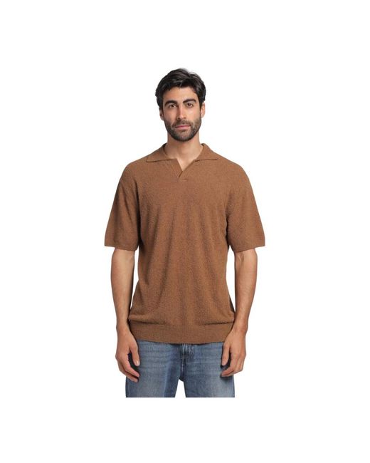 Closed Brown T-Shirts for men
