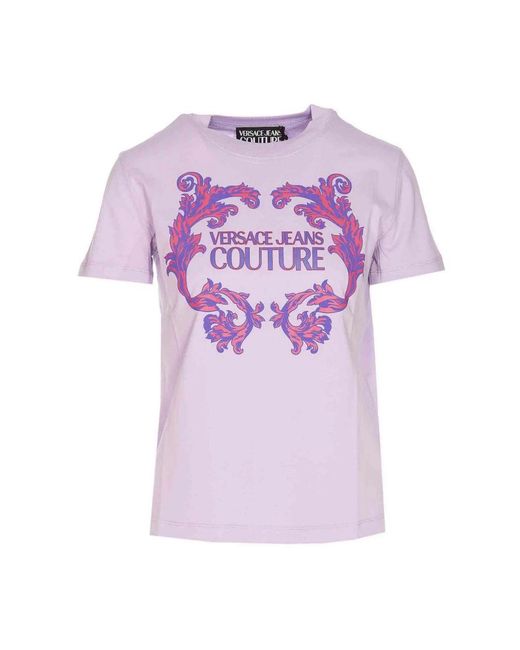 Camiseta lila colección primavera/verano 2024 Versace de color Purple