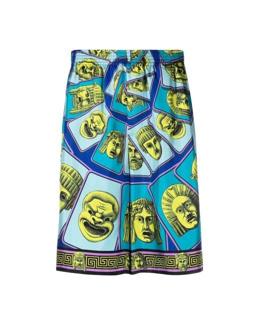 Long Shorts Versace pour homme en coloris Blue