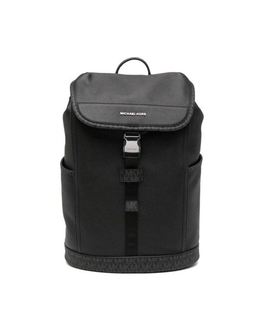 Michael Kors Schwarzer Klapp-Rucksack in Black für Herren