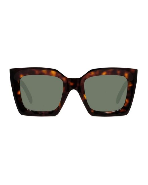 Céline Brown Geometrische bold 3 dots sonnenbrille