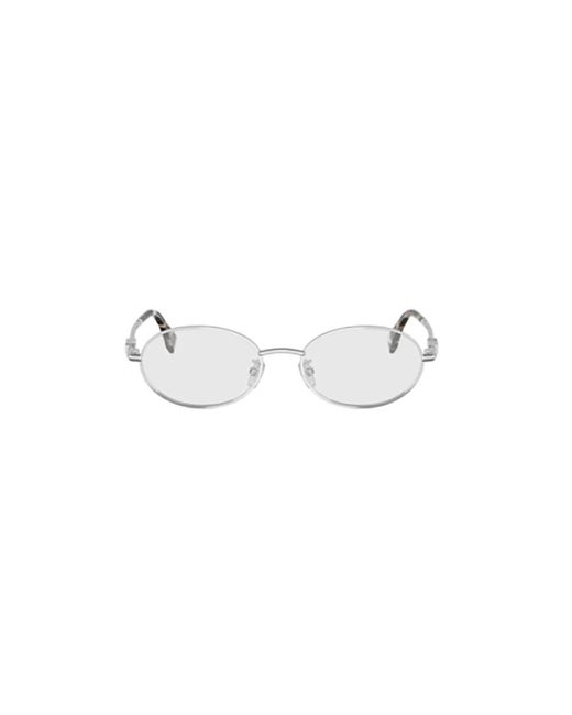 Fendi Gray Graphy Rundes Gestell