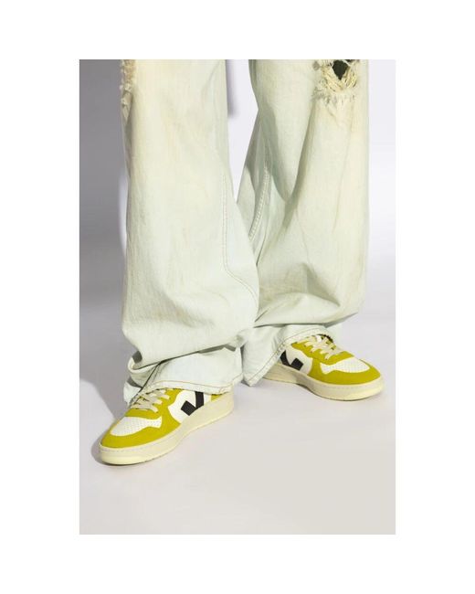 Veja Yellow Sneakers v-10 prime leder