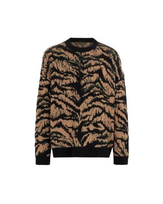Roberto Cavalli Black Round-Neck Knitwear for men