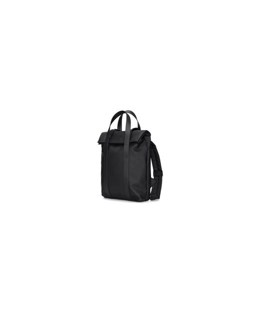 Rains Compact Convertible Backpack in Black für Herren
