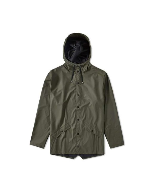 Rains Green Rain Jackets for men