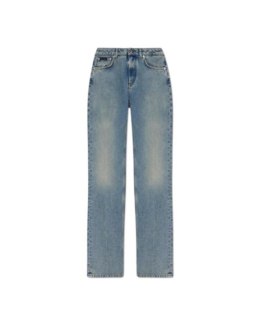 Dolce & Gabbana Blue Straight Jeans