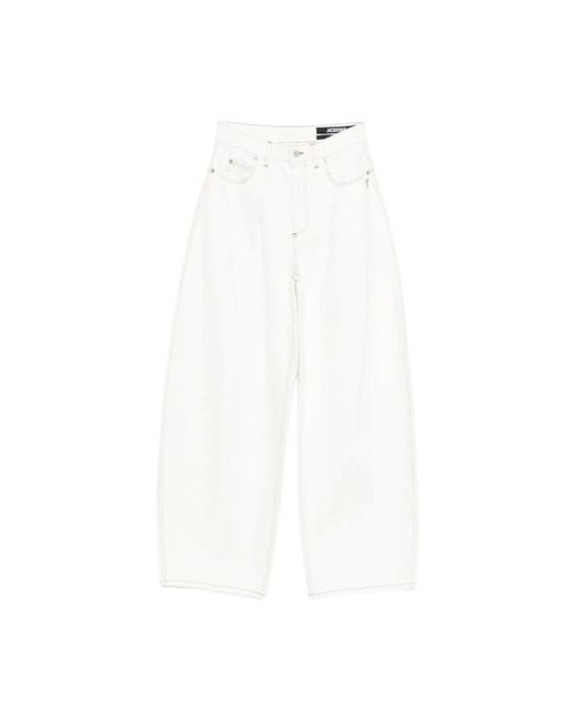 Jacquemus Wide Jeans in het White