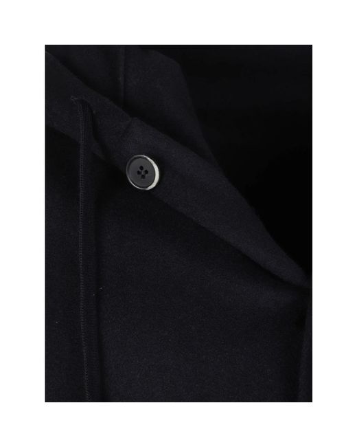 Barena Button Wool Hoodie in het Blue voor heren