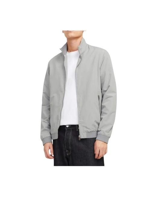 Jack & Jones Gray Bomber Jackets for men