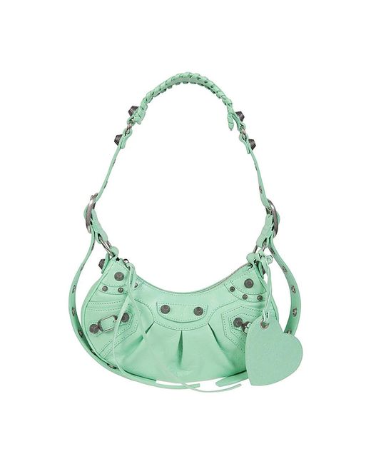 Balenciaga Green Shoulder Bags