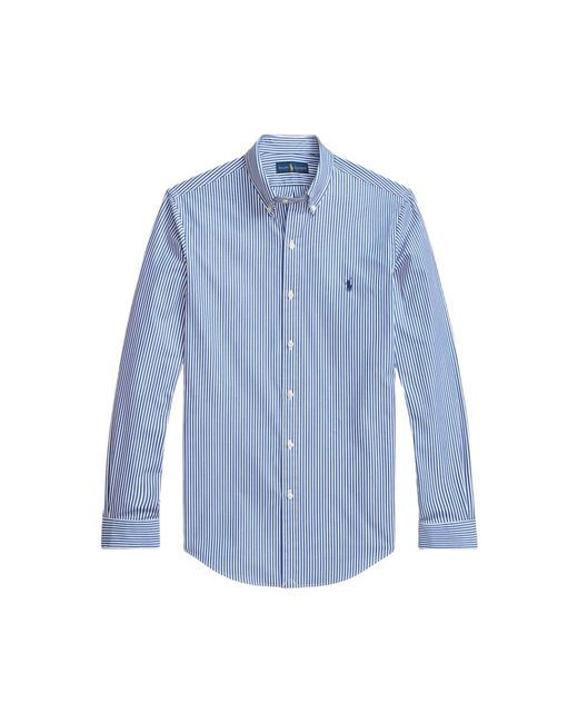 Camicia sportiva a righe a maniche lunghe per di Ralph Lauren in Blue da Uomo
