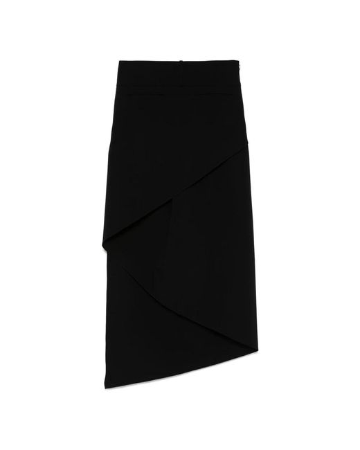 Midi Skirts Courreges de color Black
